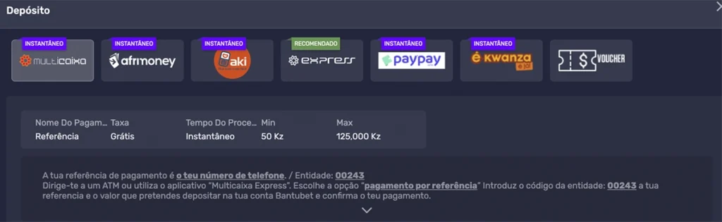 Desposito na Bantubet