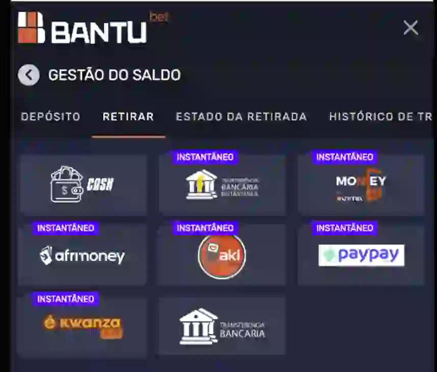 metodo de pagamento da bantubet