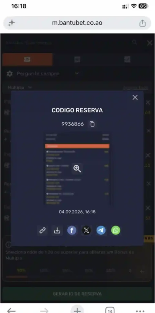 Id da ficha